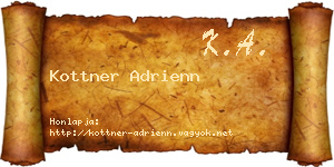 Kottner Adrienn névjegykártya
